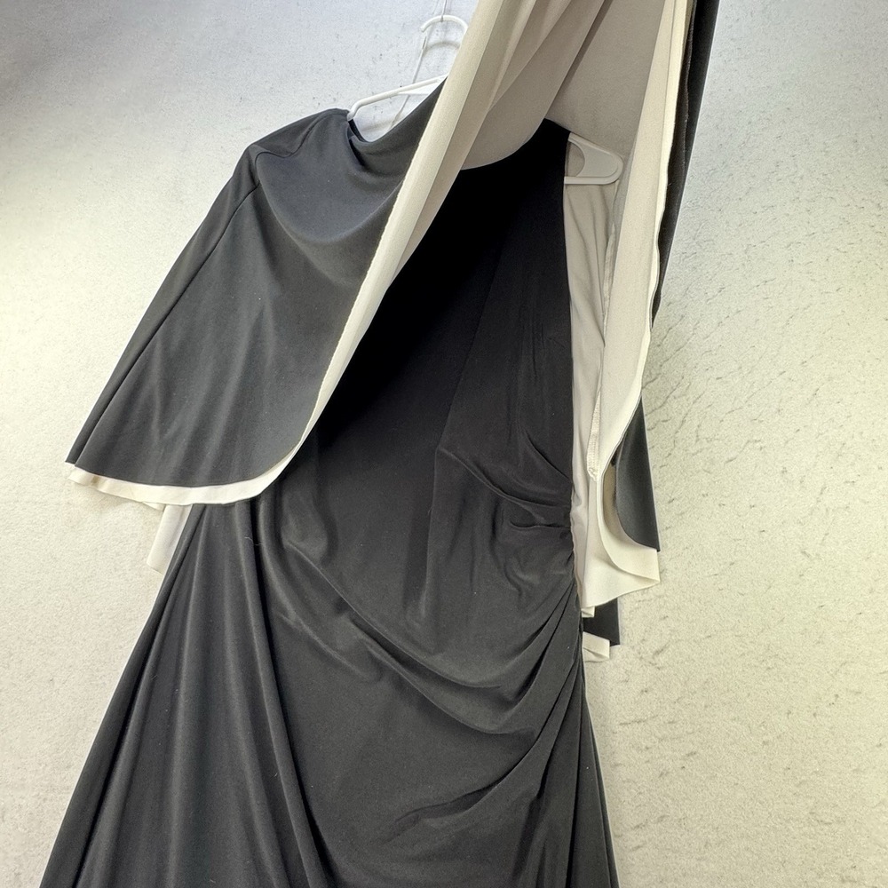 Lauren Ralph Lauren Jersey‎ Cape Dress Women's Size 14 Elegant Classy Career - Picture 6 of 13